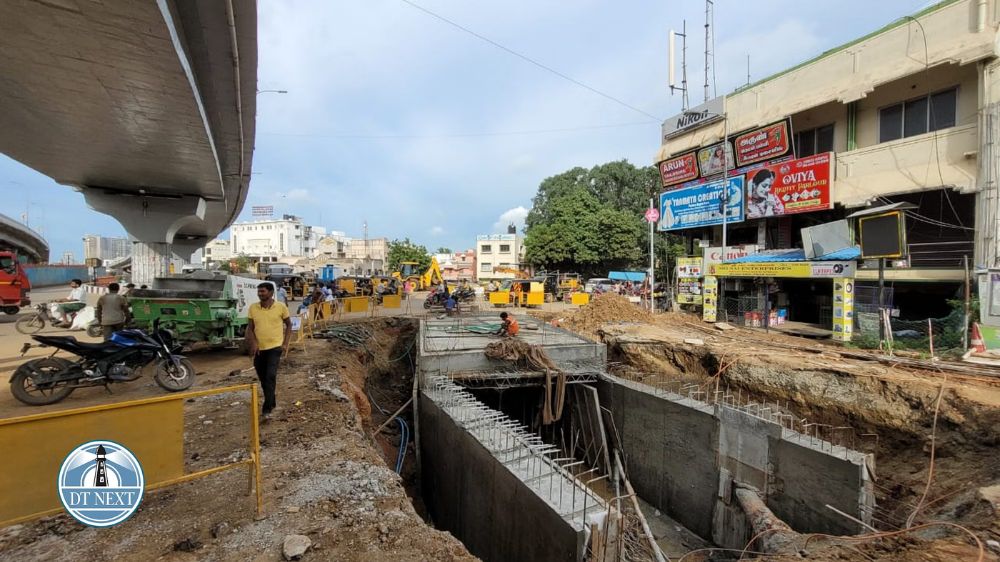 Stormwater drain work: Traffic diversions near OMR-Radial Road junction