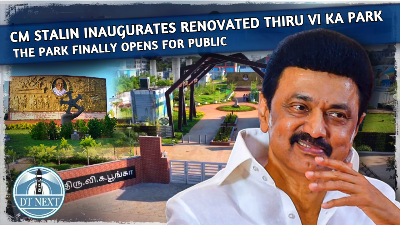Thiru Vi Ka park finally opens for public