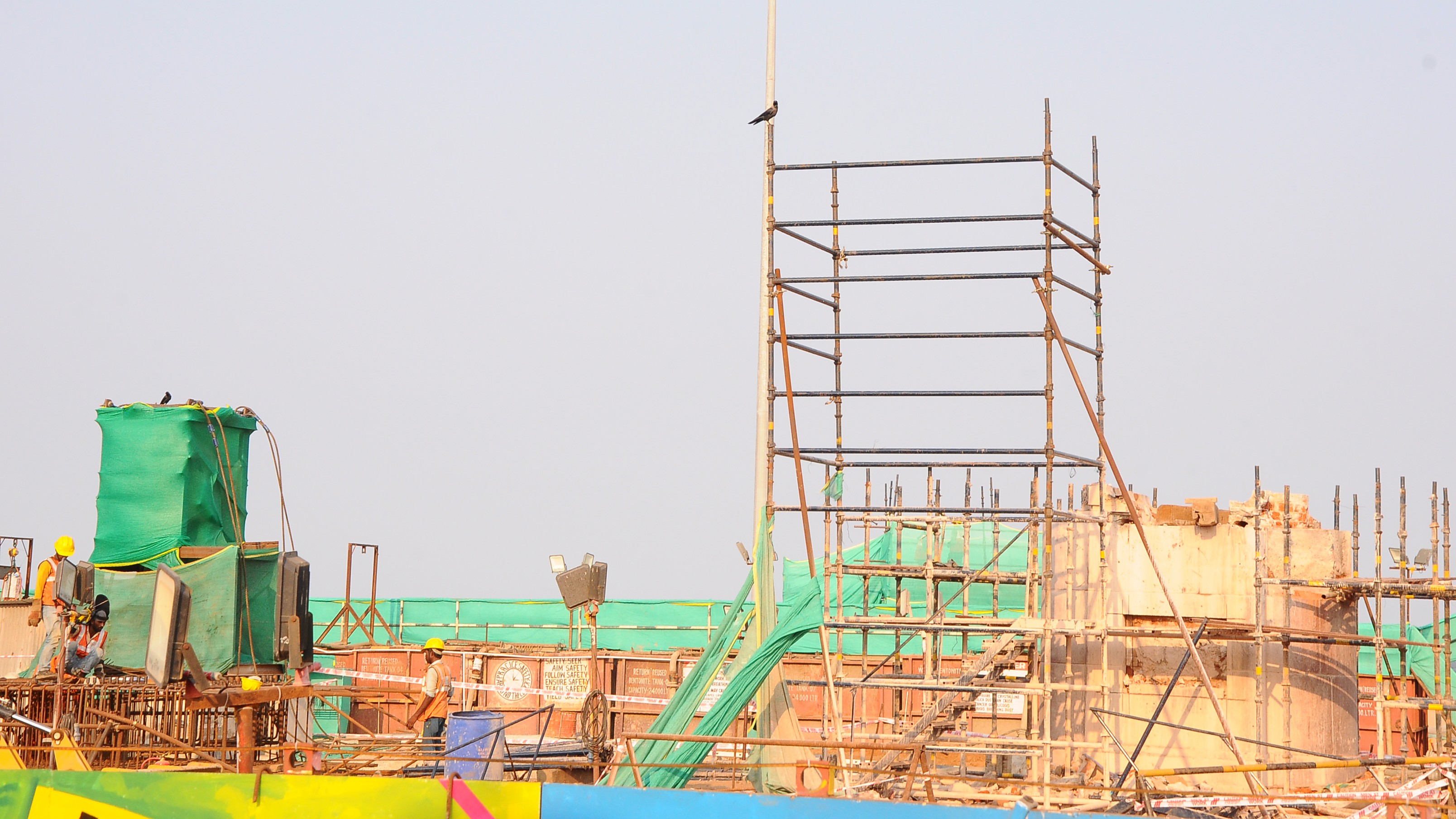 Gandhi statue shifted for Metro rail construction at Marina