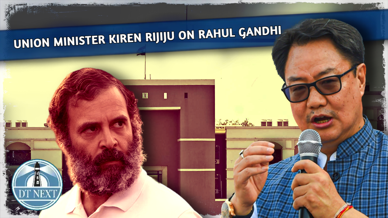 Union law minister Kiren Rijiju on Rahul Gandhi Union law minister Kiren Rijiju on Rahul Gandhi