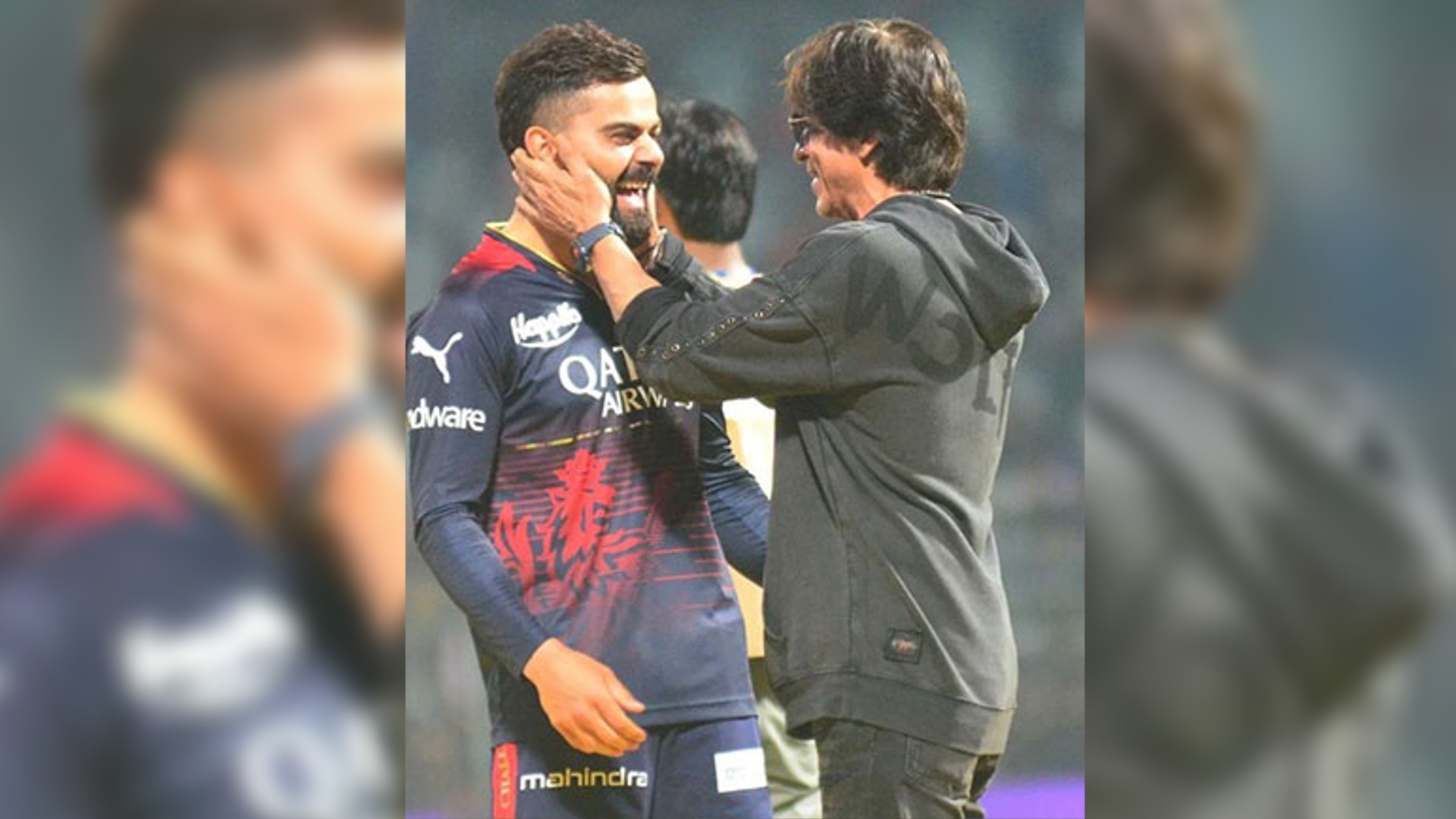 SRK teaches Virat Kohli Jhoome Jo Pathaan hook step SRK teaches Virat Kohli Jhoome Jo Pathaan hook step
