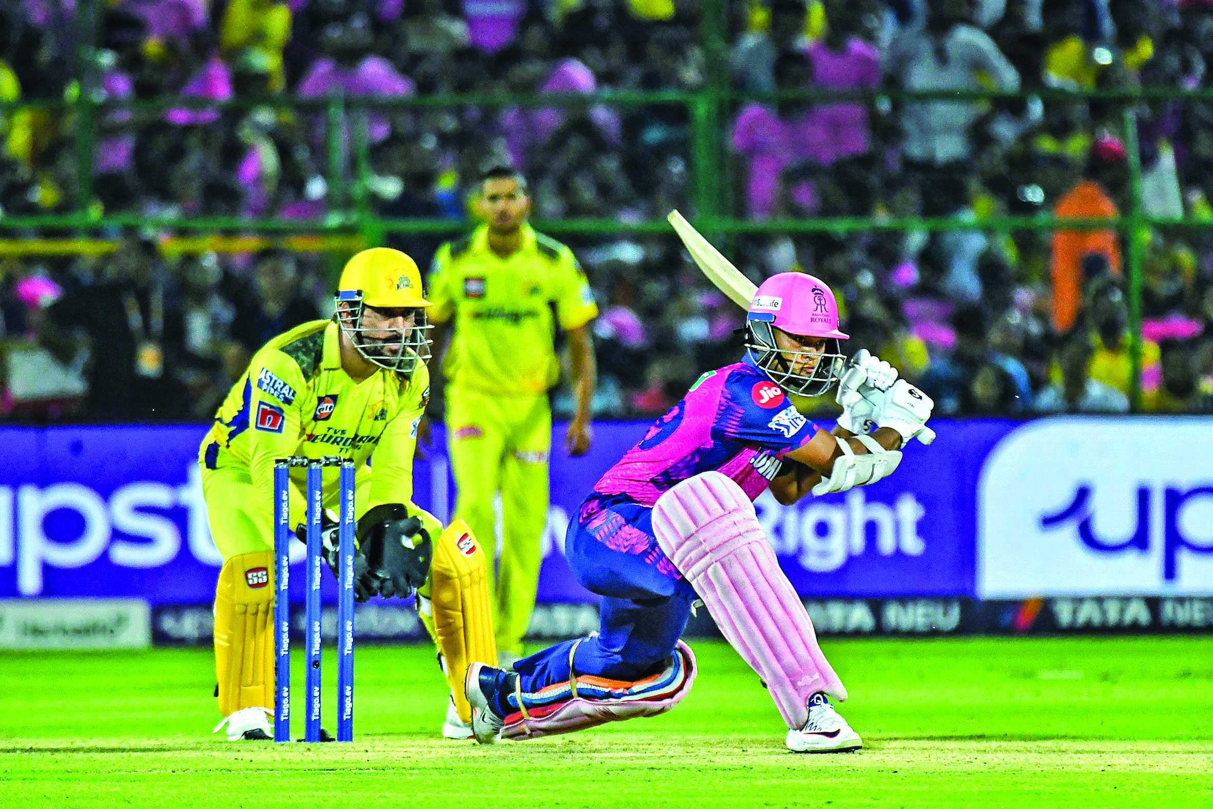 PINK TRIUMPHS OVER YELLOW: RR does the double over CSK with 32-run win