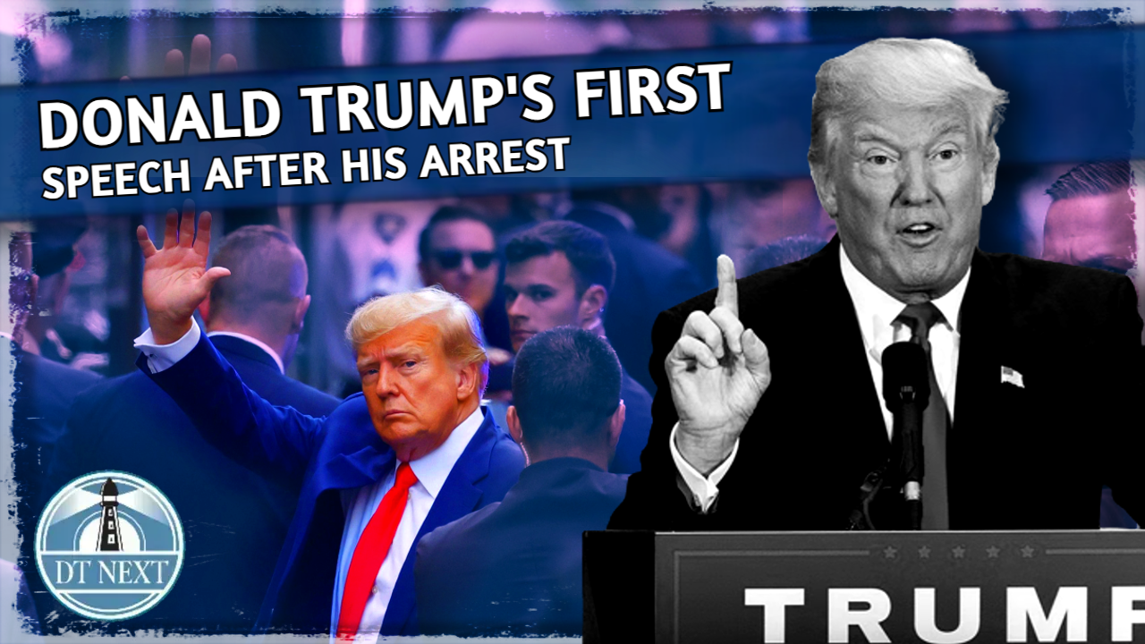 Trumps first speech after arrest Trumps first speech after arrest