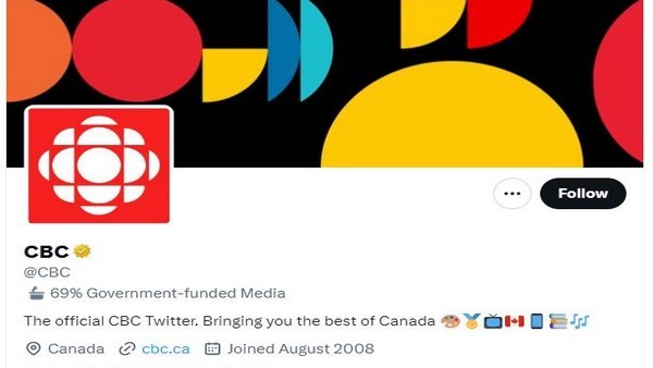 Less than 70% govt funded: Musk responds as CBC pauses Twitter activity