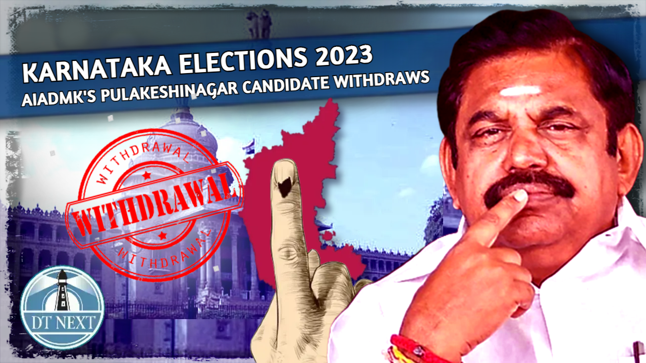AIADMKs Pulakeshinagar candidate withdraws AIADMKs Pulakeshinagar candidate withdraws