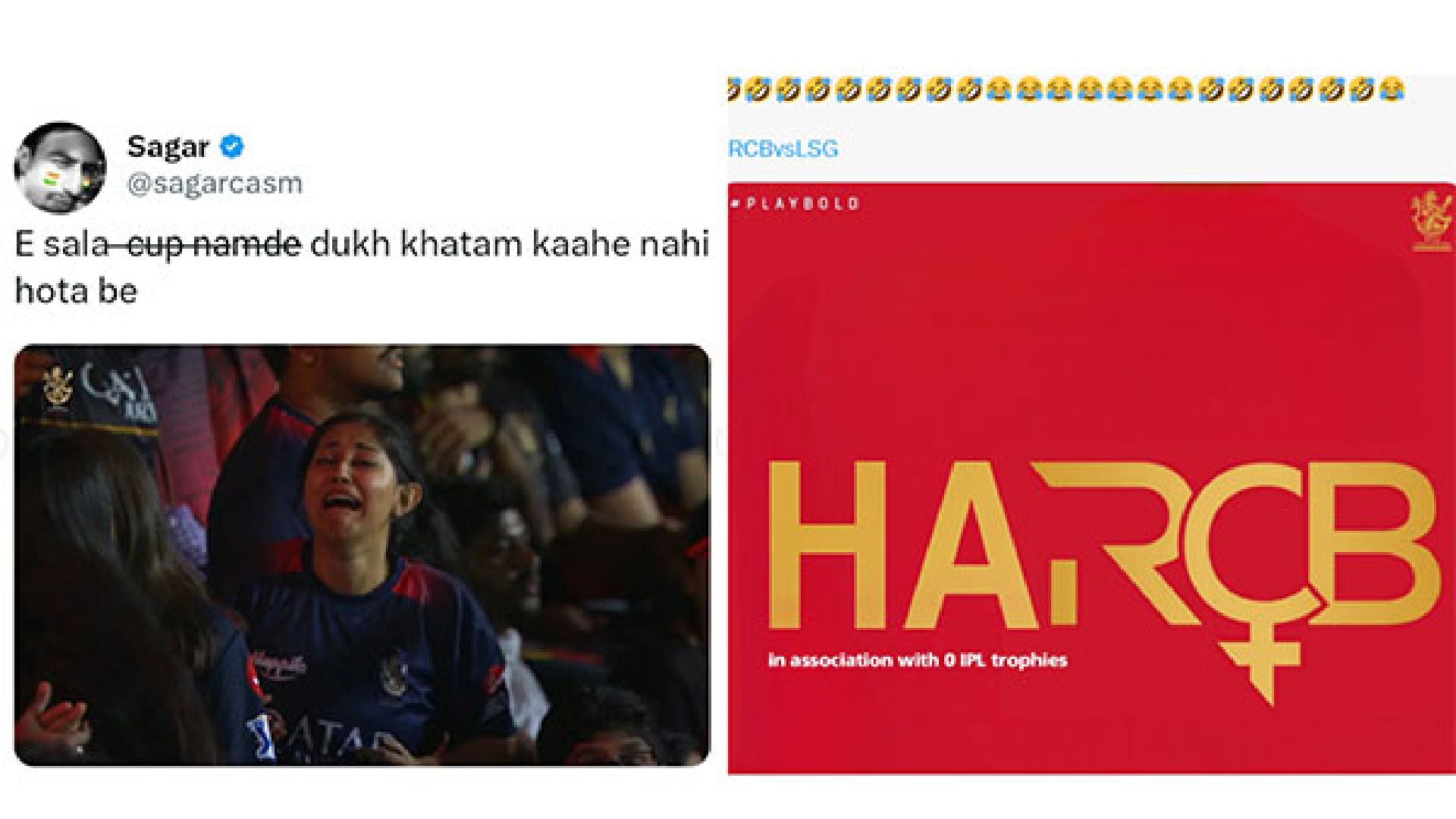 RCB spark meme fest after last-ball defeat to LSG