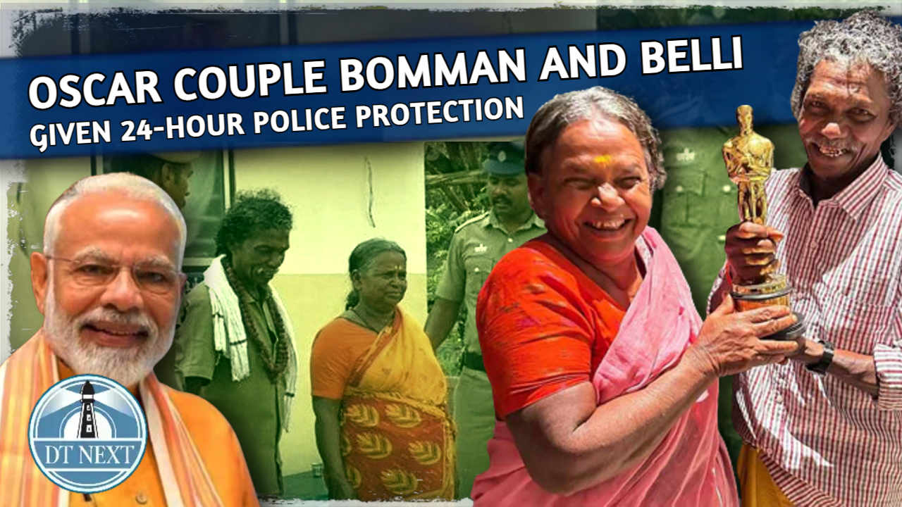 Oscar couple Bomman & Bellie given 24-hour police protection Oscar couple Bomman & Bellie given 24-hour police protection