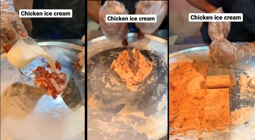 Is cheese not added?: Netizens react to tandoori chicken icecream Is cheese not added?: Netizens react to tandoori chicken icecream