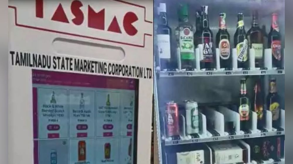 Tasmac installs liquor vending machine in Chennai elite shop