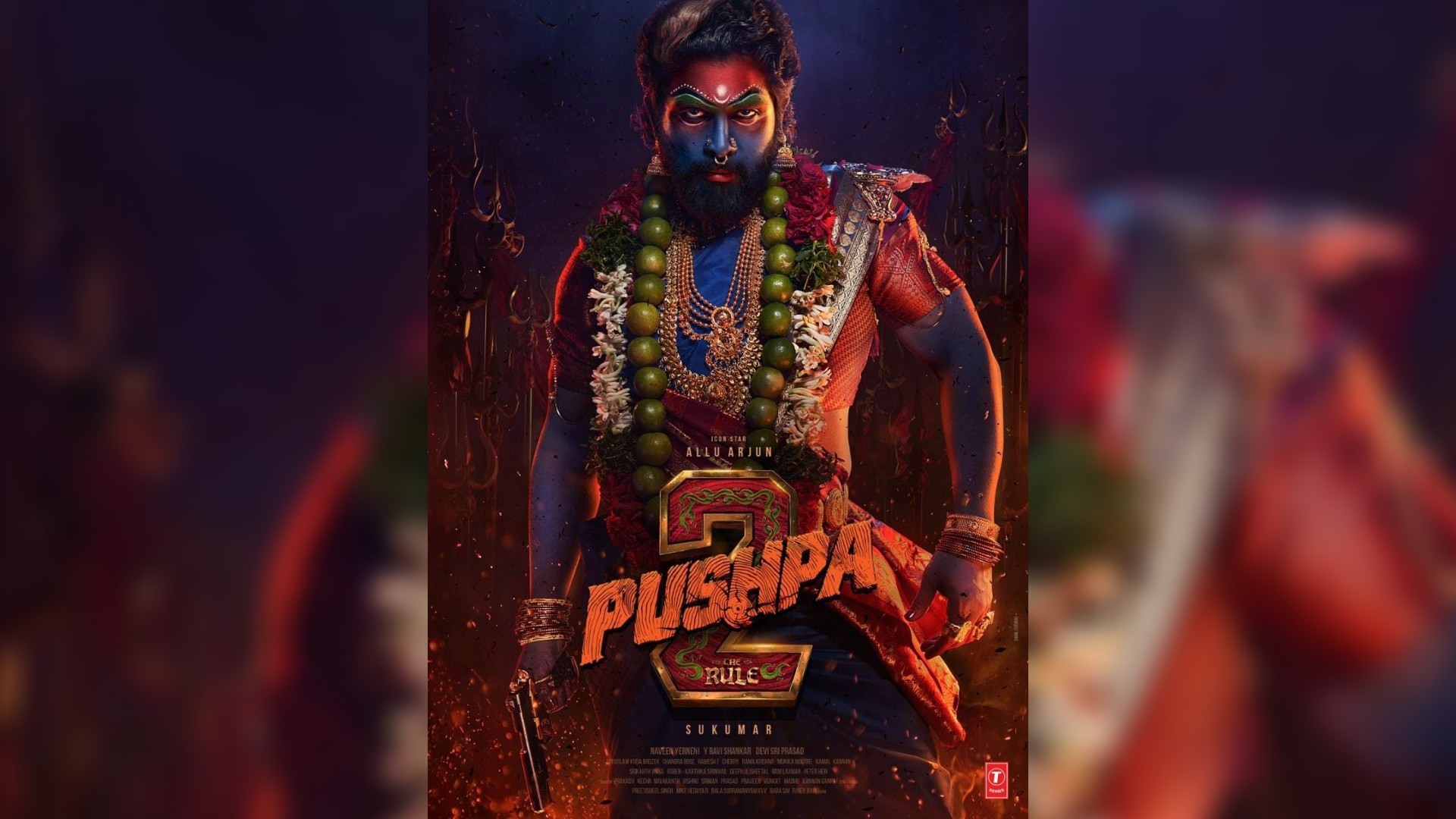 Allu Arjun dresses in saree, laden with jewellery in Pushpa 2 poster