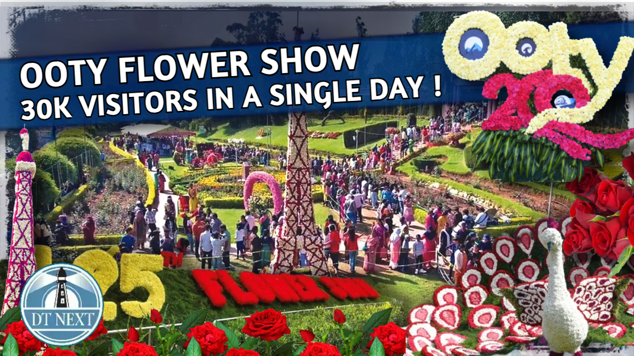 Ooty Flower Show : 30K visitors in a single day Ooty Flower Show : 30K visitors in a single day