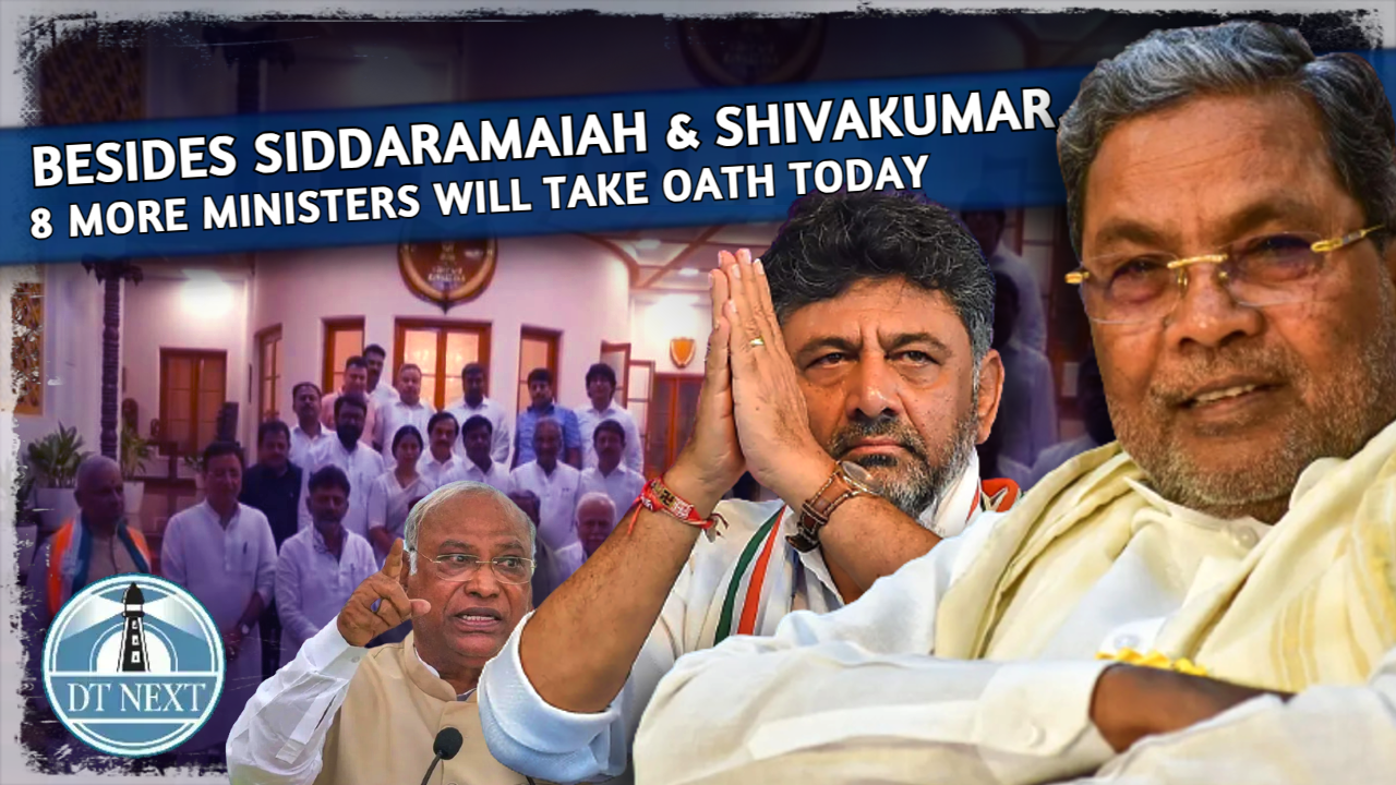 Besides Siddaramaiah & Shivakumar, 8 more ministers will take oath today
