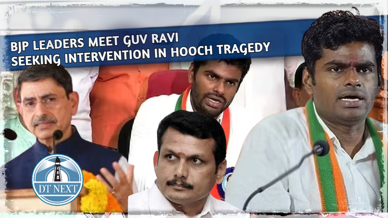 BJP leaders meet Guv Ravi seeking intervention in hooch tragedy