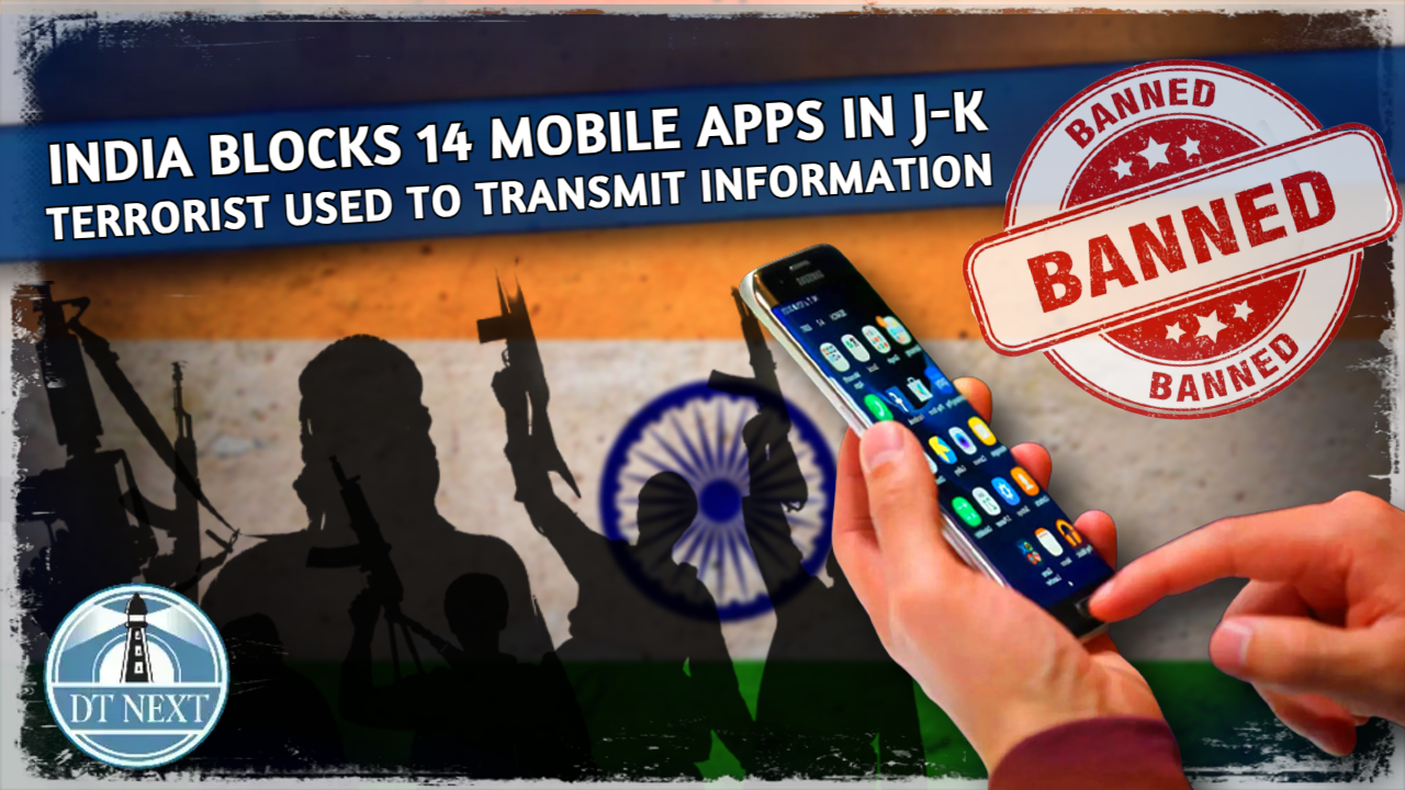 India blocks 14 mobile apps used by terrorists in J-K