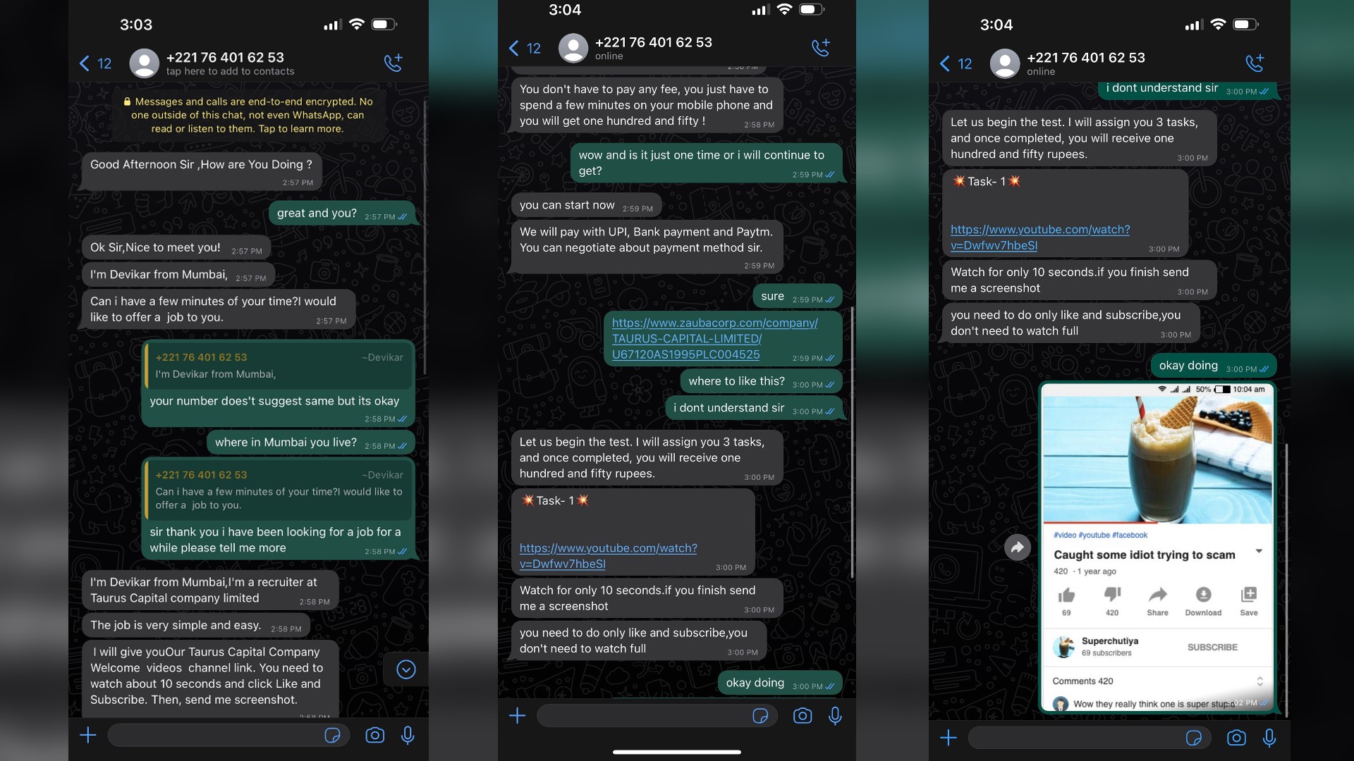 Viral: Fintech co-founder scams WhatsApp scammer, screenshots go viral Viral: Fintech co-founder scams WhatsApp scammer, screenshots go viral