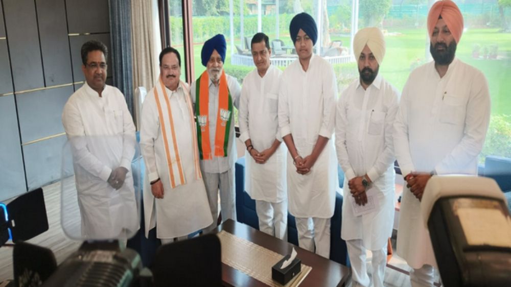 Former Punjab Assembly Speaker Charanjit Singh Atwal joins BJP
