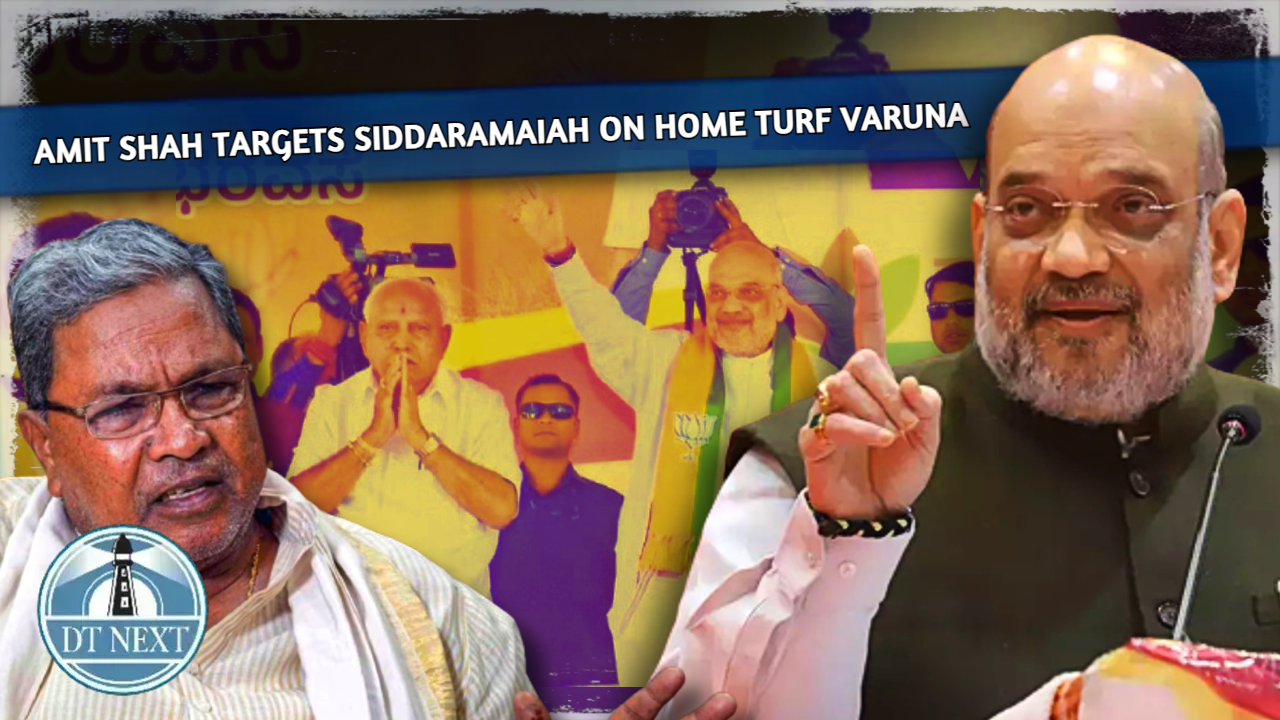 Amit Shah targets Siddaramaiah on home turf Varuna