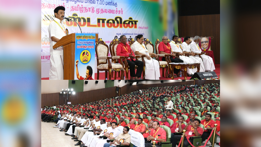Take forward govts labour welfare schemes: Stalin tells LPF Take forward govts labour welfare schemes: Stalin tells LPF