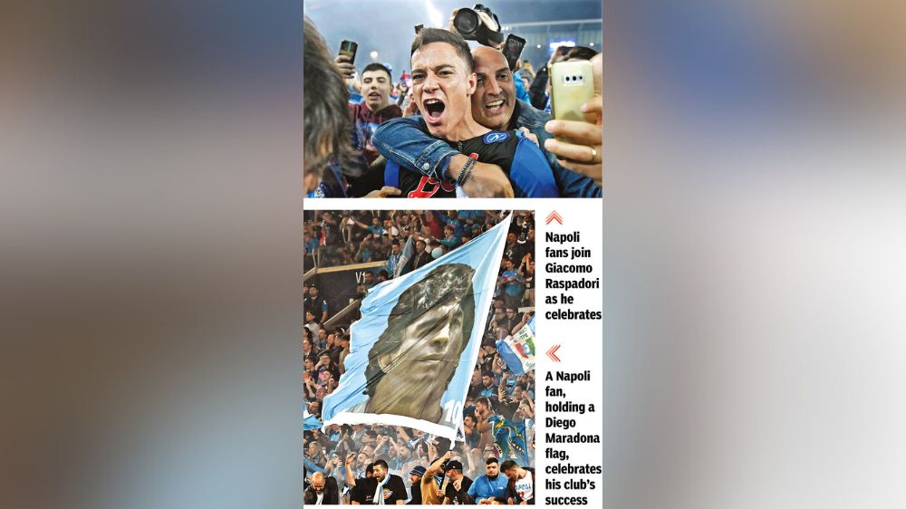 Napoli clinches Serie A title, its first in 33 years