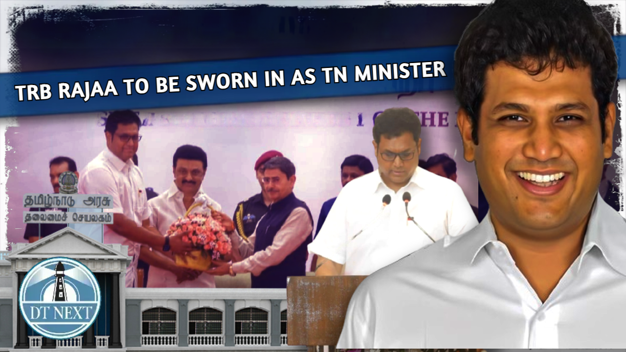 T.R.B.Rajaa sworn-in as minister