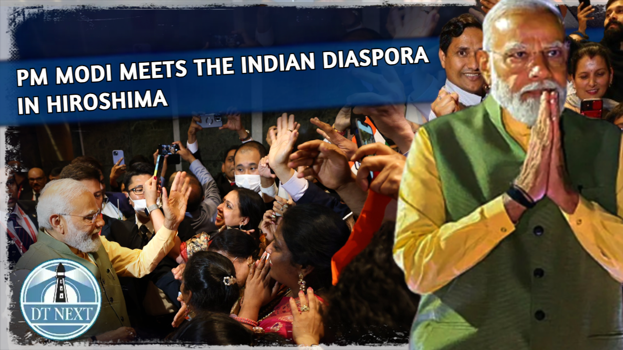 Prime Minister Narendra Modi meets the Indian diaspora in Hiroshima Prime Minister Narendra Modi meets the Indian diaspora in Hiroshima