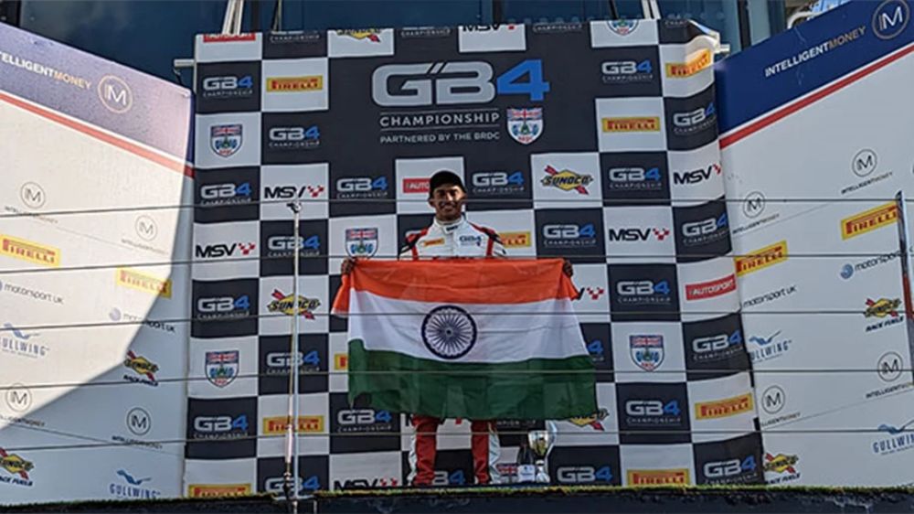 Ruhaan Alva grabs first podium in 2023 GB4 Championship in UK