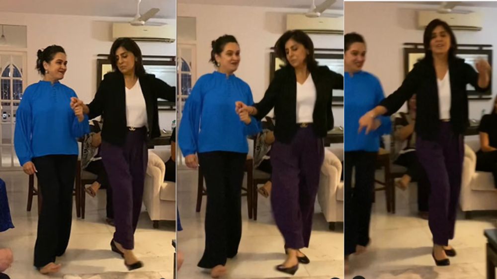 WATCH: Neetu, Padmini groove to RRRs Naatu Naatu
