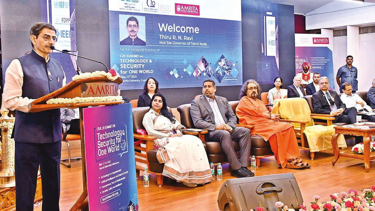 World looks up to India for solutions, says Guv Ravi