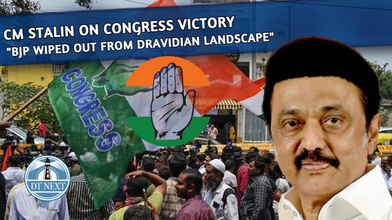 BJP wiped out from Dravidian landscape, says Stalin BJP wiped out from Dravidian landscape, says Stalin