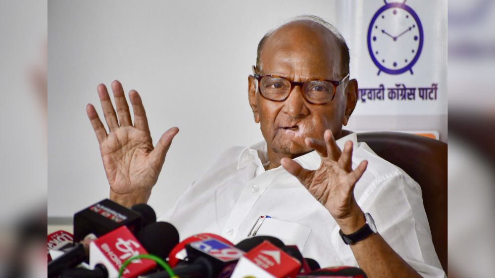 After stepping down as NCP chief, Pawar carries on daily routine