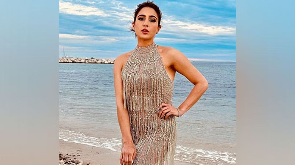 Sara Ali Khan dazzles in tassel outfit at Cannes 2023 Sara Ali Khan dazzles in tassel outfit at Cannes 2023