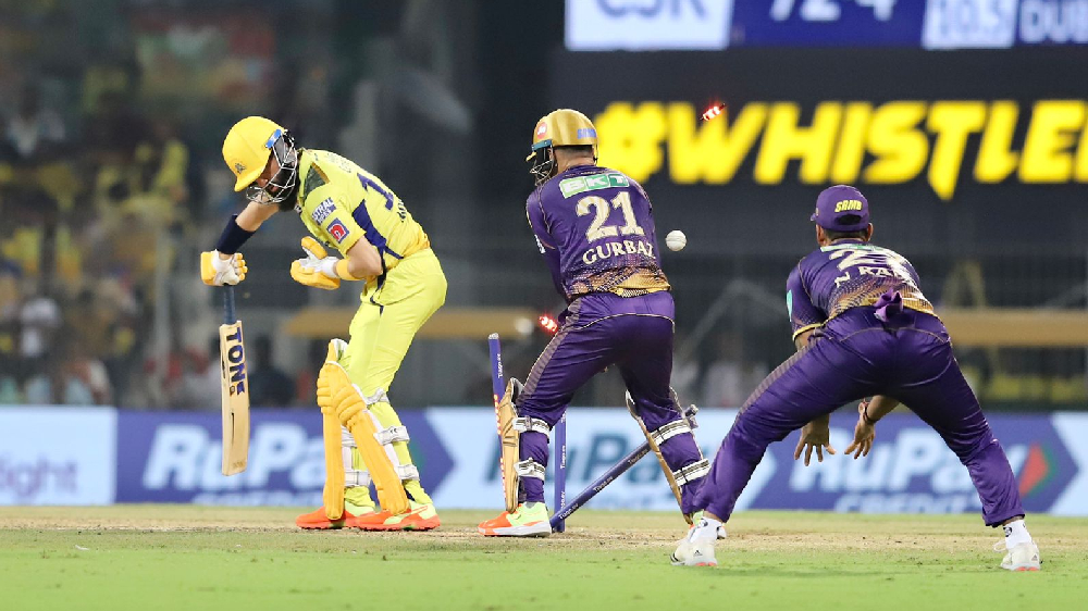 IPL 2023: Shivam Dubes unbeaten 48 powers CSK to 144/6 against KKR