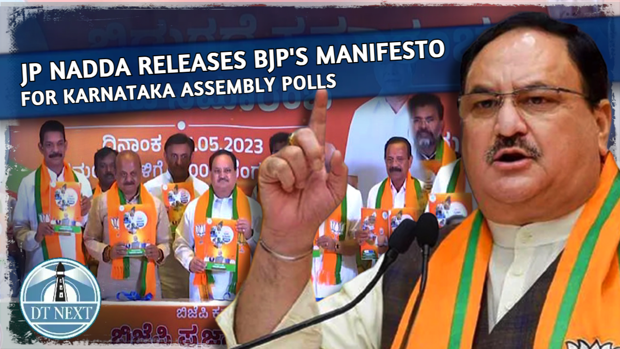 JP Nadda releases BJPs manifesto for Karnataka Assembly polls