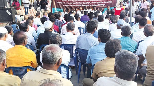 Several outfits hold protest meet at Singaperumal Koil