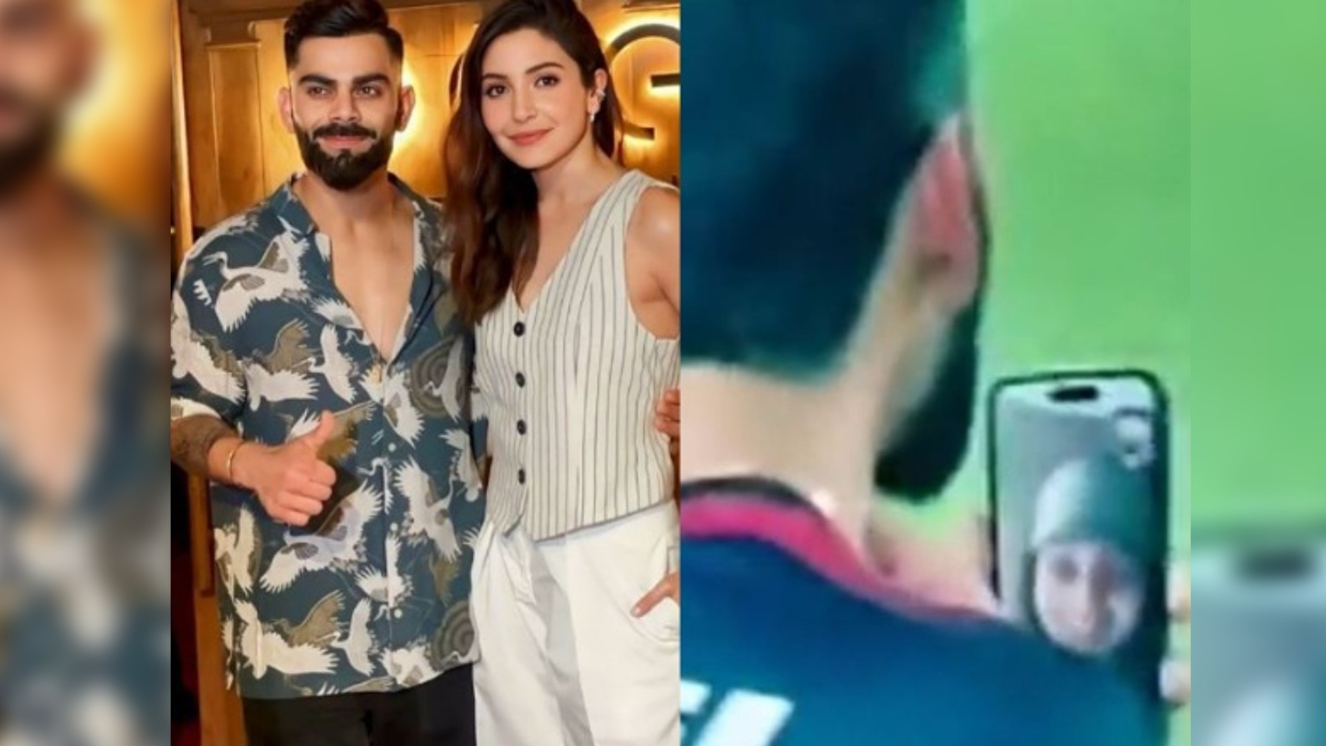 Virat video calls wife Anushka after scoring century in RCB vs SRH match Virat video calls wife Anushka after scoring century in RCB vs SRH match