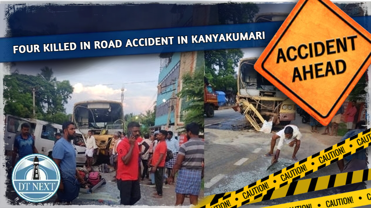 Four killed in road accident in Kanyakumari Four killed in road accident in Kanyakumari