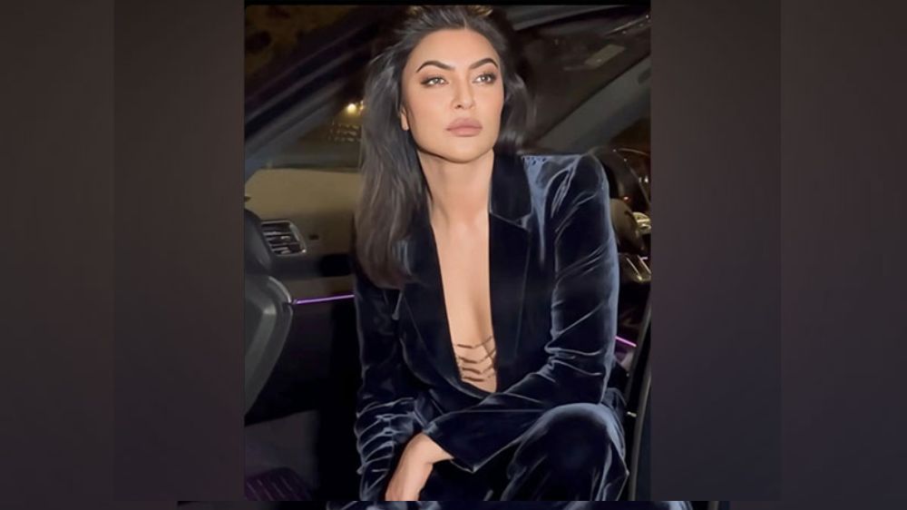 Sushmita Sen shells out boss lady vibes in velvet pantsuit