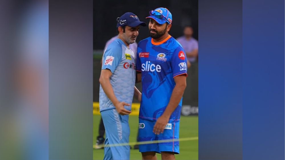 Watch: Rohit, Gambhir all smiles ahead of LSG-MI encounter