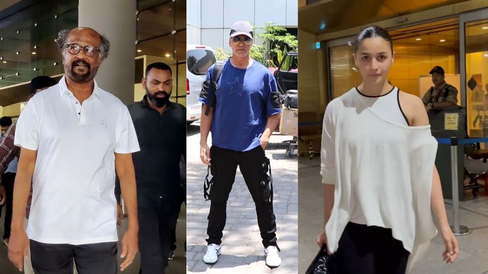 In pics: Rajini to Alia, celebs spotted at Mumbai Airport