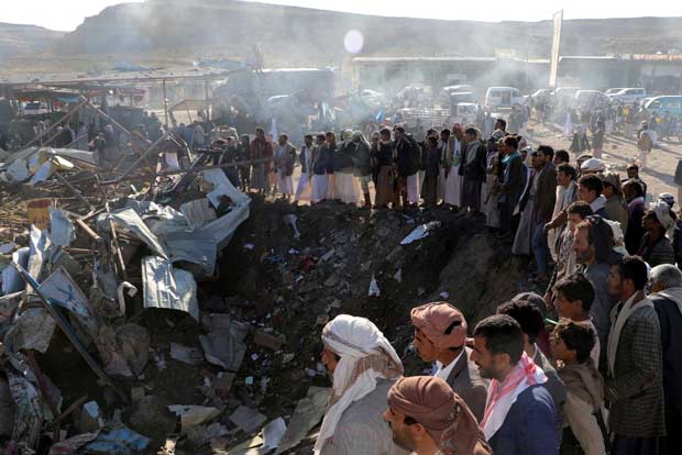Saudi-led airstrike at Yemen wedding killed at least 20