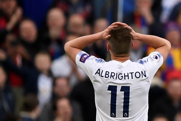 Palace ease relegation fears with 5-0 rout of 10-man Leicester