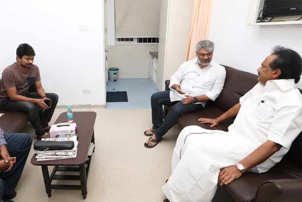 Actor Ajith Kumar visits ailing DMK chief M Karunanidhi at hospital