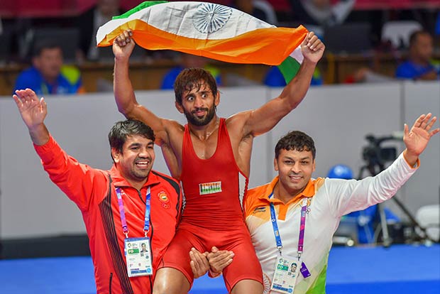 New Mahabali Bajrang gives India first gold of Asian Games, Sushil makes shock exit