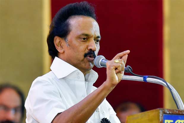 Stalin seeks vow to dislodge BJP, AIADMK govts