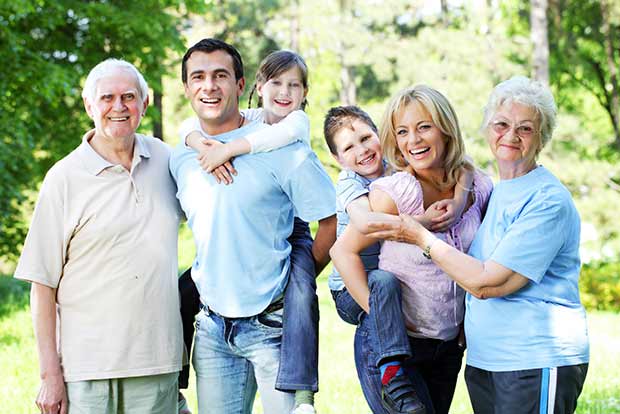 A happy family helps one to achieve inner peace A happy family helps one to achieve inner peace