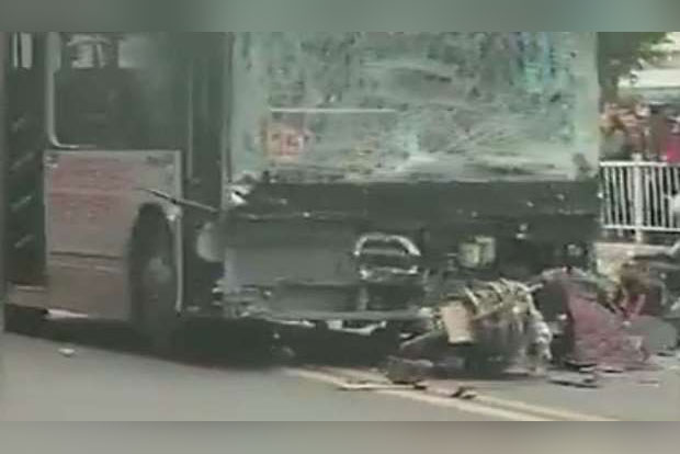 8 killed, 22 injured in China as hijacked bus crashes into pedestrians