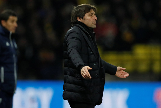 Courtois backs Conte after Watford defeat