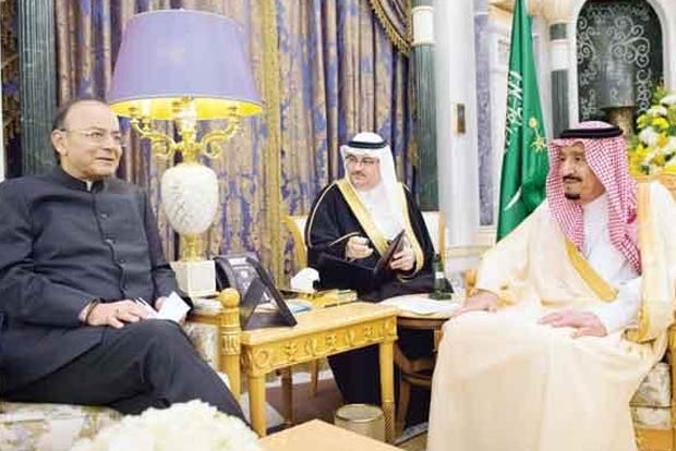 Jaitley meets Saudi King, discusses ways to boost ties