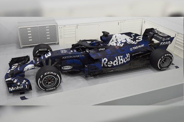 Red Bull launch new F1 car with temporary livery