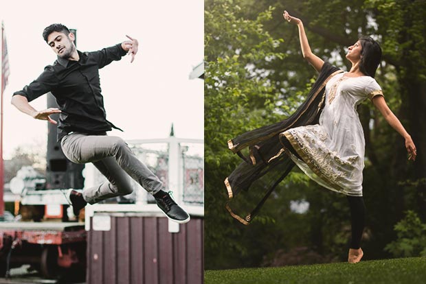 Tap dancing to traditional beats